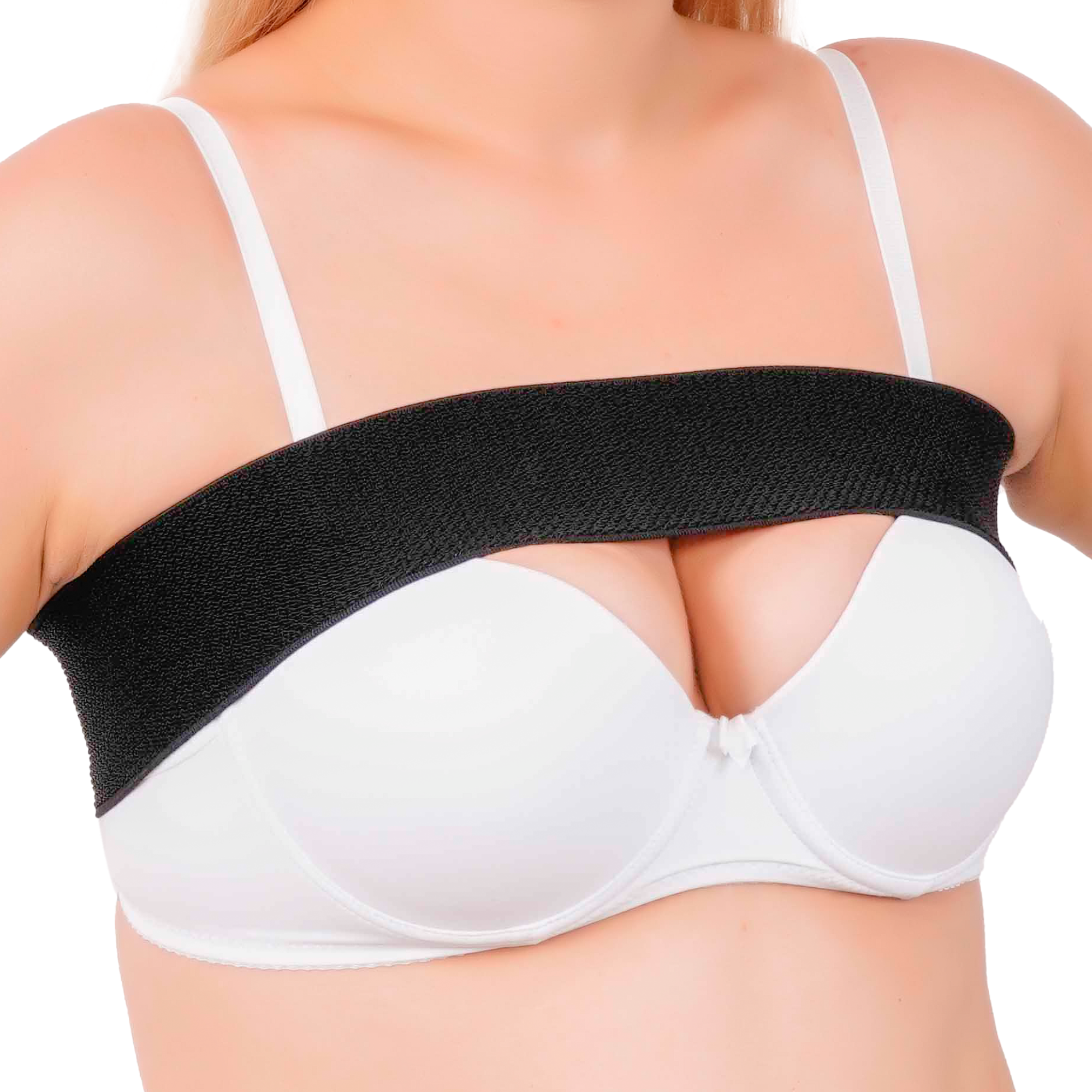 Post Op Breast Augmentation Band | Breast Implant Chest Brace For Women |  Compression Wrap Post Surgery Bra Belt | No Bounce Stabilizer Strap | Sport