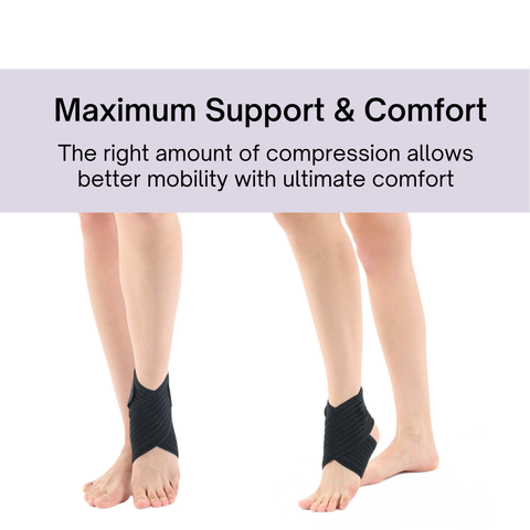 Ankle Strap (Eight Bandage) - Black