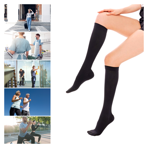 Sheer Compression Stockings for Women